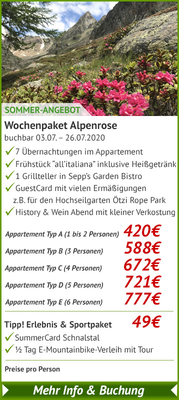 Angebot Wochenpaket Alpenrose